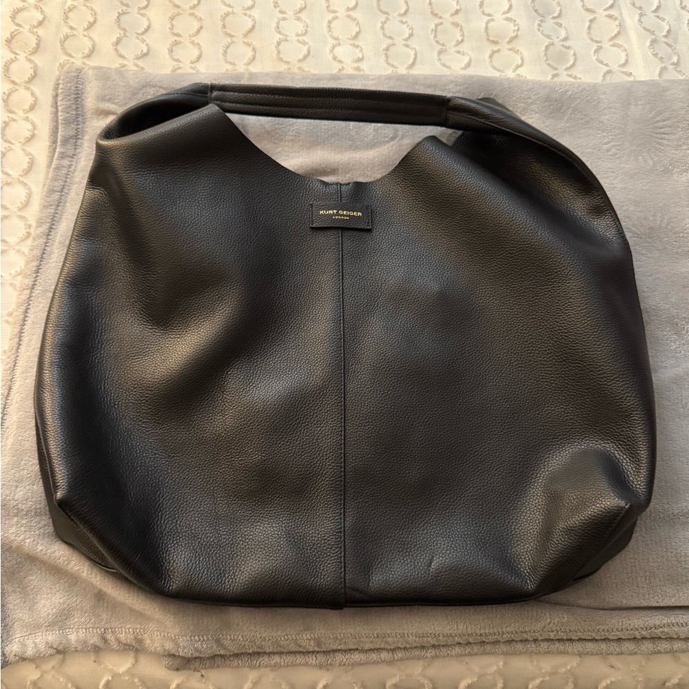 Kurt Geiger Black Leather Hobo Bag